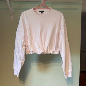 Crew neck blanc crop top dynamite